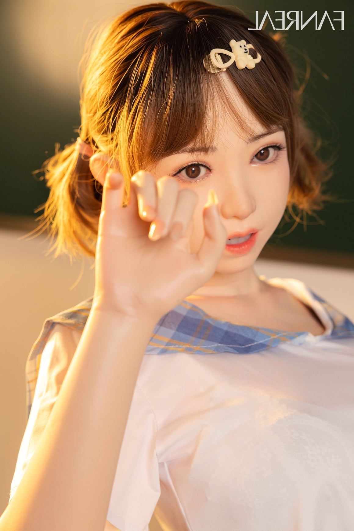 155cm/5ft1 F-cup Cute Silicone Asian Sex Doll with ROS Head - Mo Fanreal