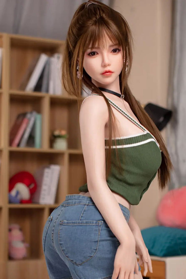 160cm/5ft3 D-cup Silicone Head Sex Doll - A25 JX