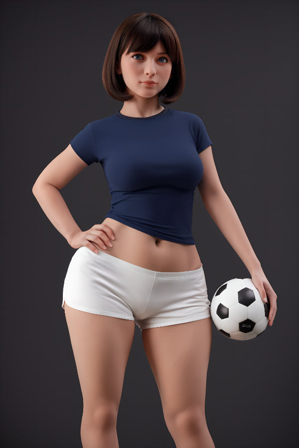 151cm Petite Big Booty Chubby Silicone Head Sex Doll - Jade Aibei