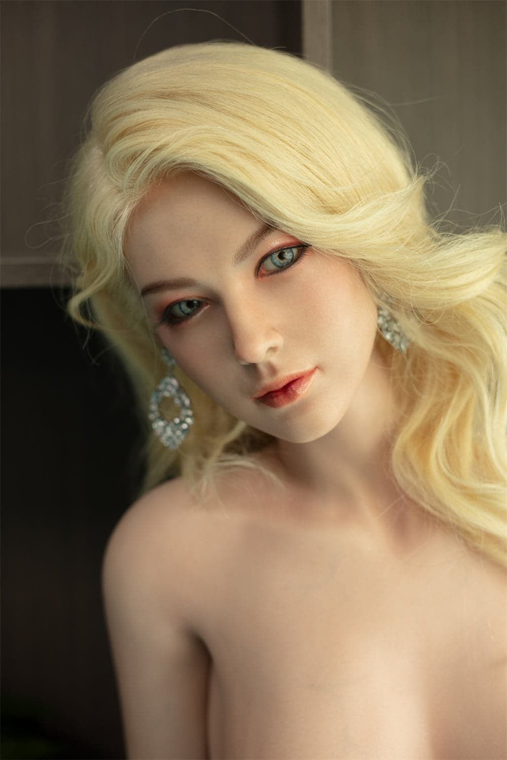 Us In Stock 174cm 5ft8 C Cup Blonde European Silicone Head Sex Doll Lubby - Torso Starpery