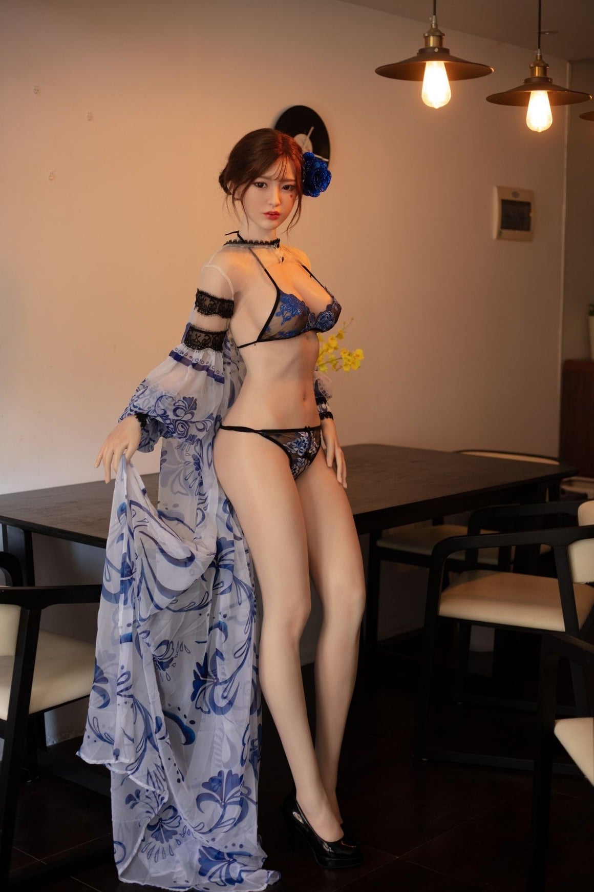 US In Stock - 160cm/5ft3 D-cup Silicone Head Chinese Sex Doll A2 - Umi Torso JX