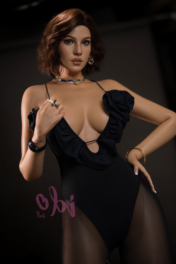 Us In Stock 167cm 5ft6 F Cup Tanned Skin European Silicone Bbw Sex Doll Id2h 1 Head - Torso IDO