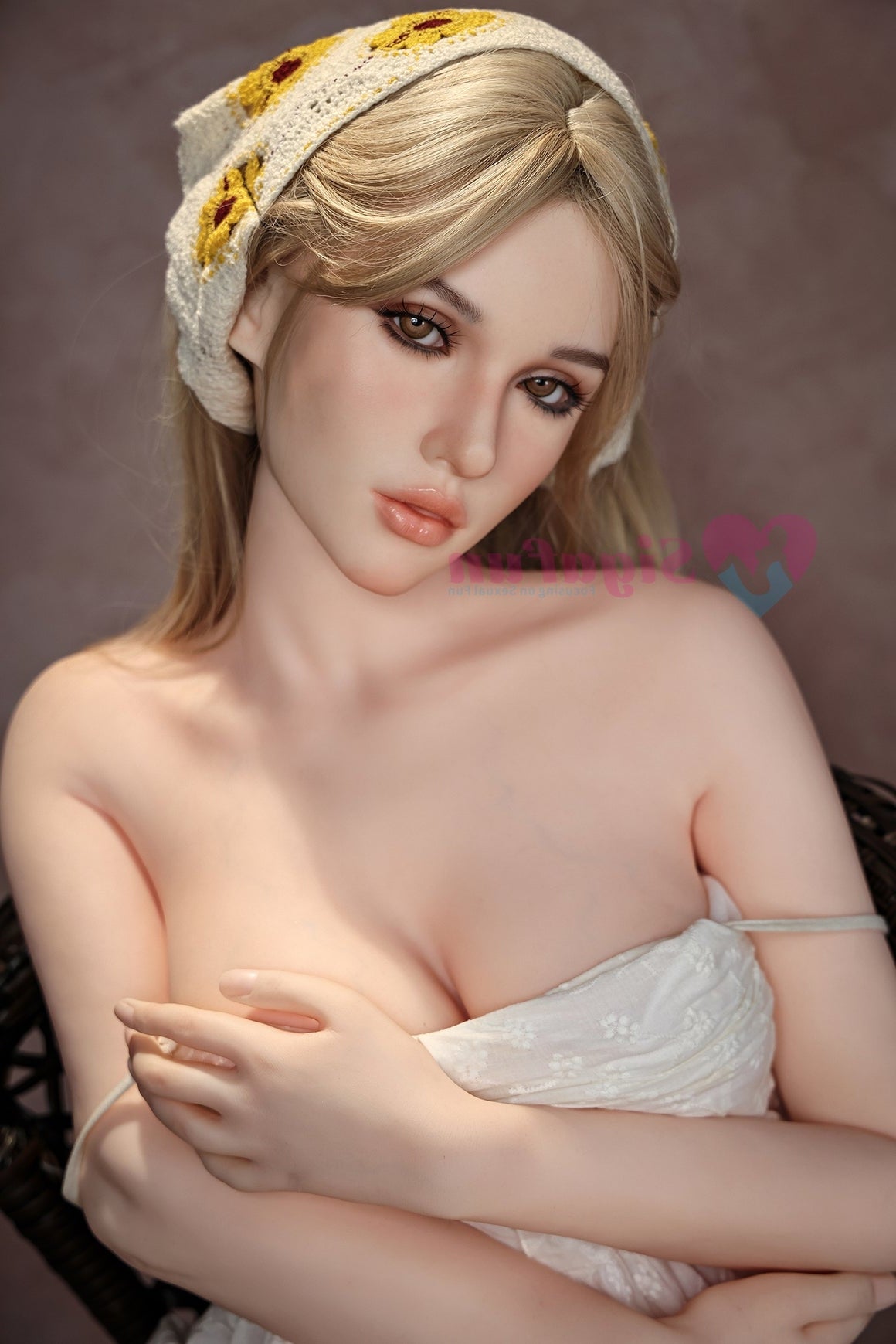 Us In Stock 163cm 5ft4 C Cup Silicone Head Blonde Sex Doll Sg2 Cecily Natural - C-cup Torso Sigafun