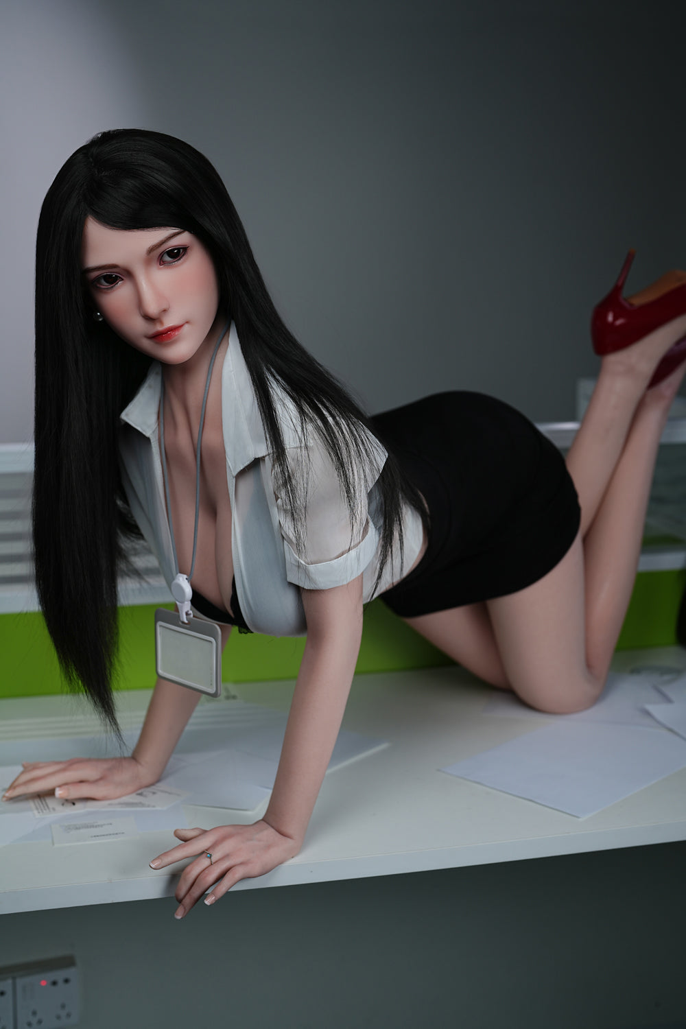 US In Stock - 160cm/5ft3 D-cup Silicone Head Sex Doll C26S - Tifa JX