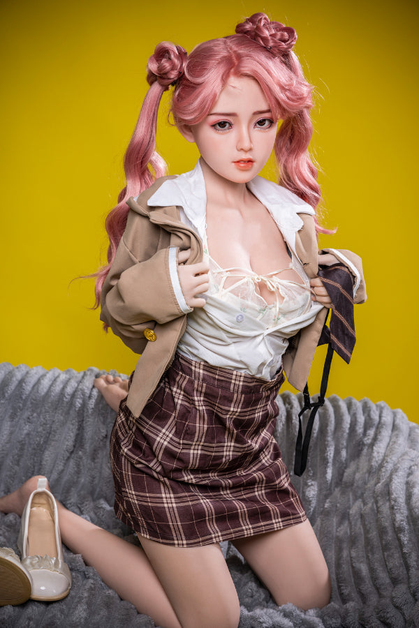 150cm/4ft11 D-cup Silicone Redhead Asian Sex Doll A62 - XLan JX