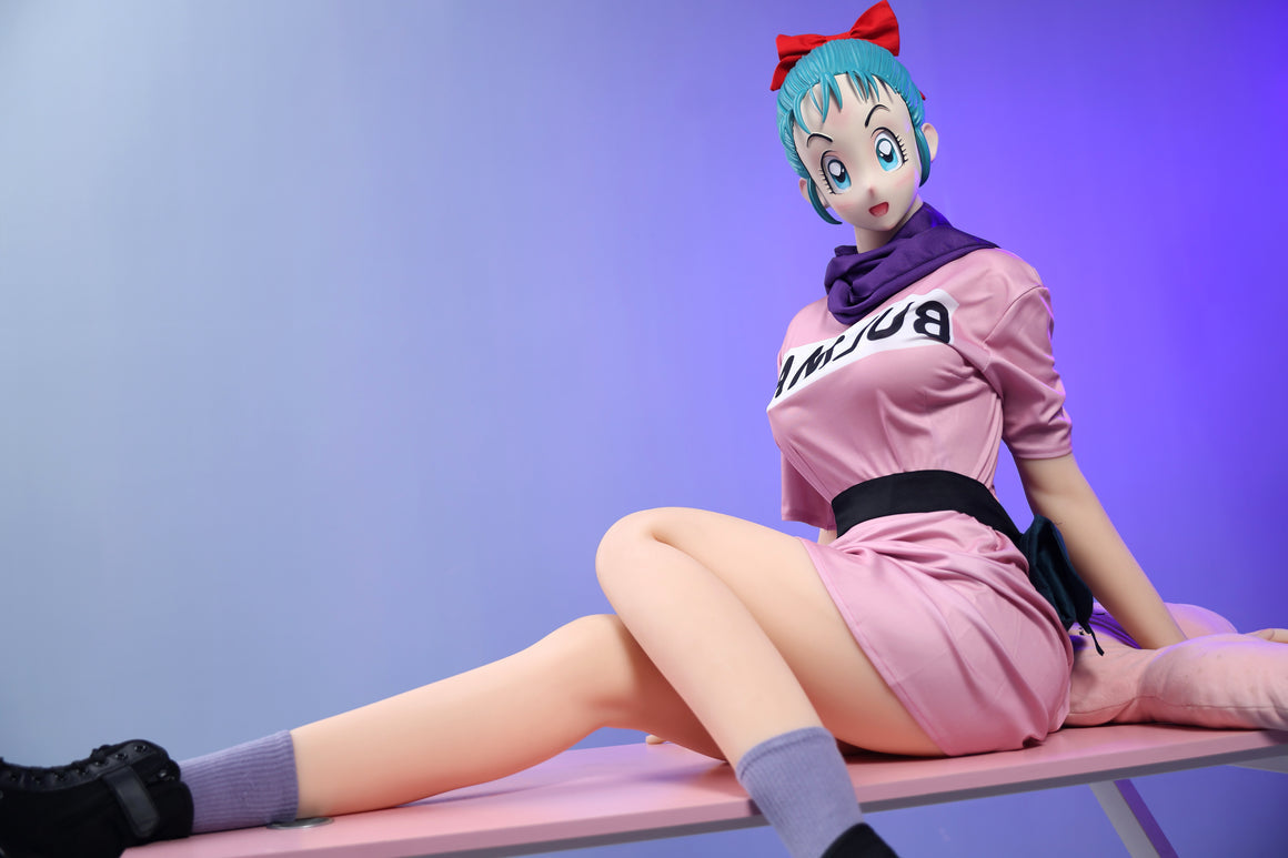 158cm/5ft2 D-cup Anime Dragon Ball Character Bulma TPE Sex Doll Betterlovedoll