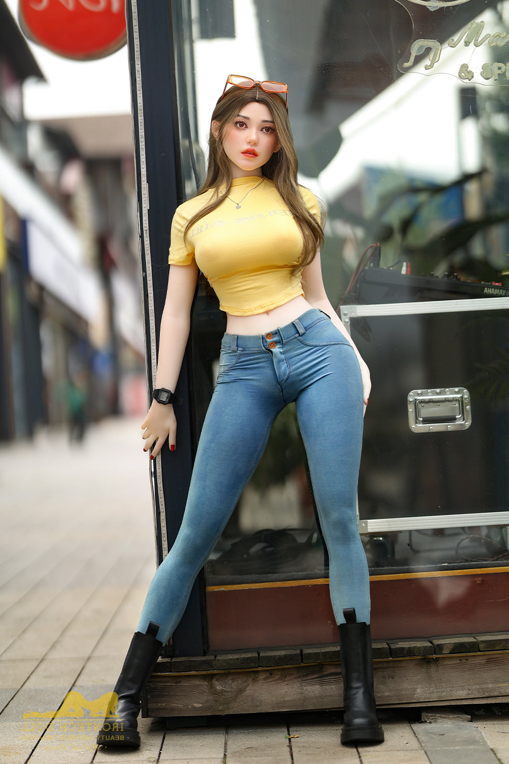 159cm/5ft3 F-Cup TPE Sex Doll with S40 Silicone Head Irontech