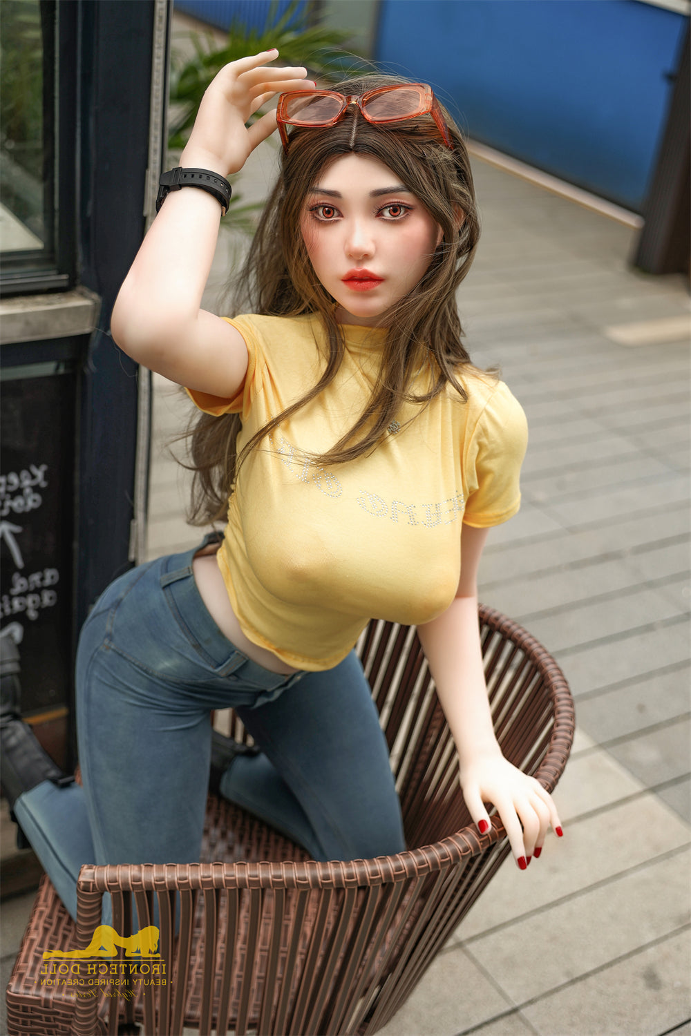 159cm/5ft3 F-Cup TPE Sex Doll with S40 Silicone Head Irontech
