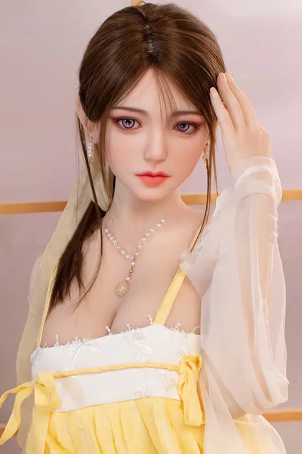 160cm/5ft3 D-cup Chinese Silicone Head Sex Doll - Wennie JX