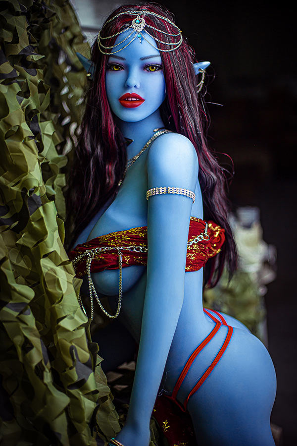 EU In Stock - 158cm/5ft2 E-cup Sexual Elven Magic Alien Sex Doll - Eli Torso TPE Aibei