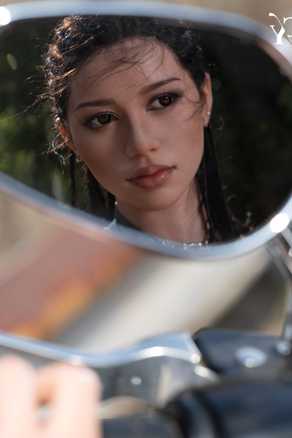 170cm/5ft7 D-Cup Silicone Head Motorcycle Sex Doll RST Series - Amber TOP-CYDOLL