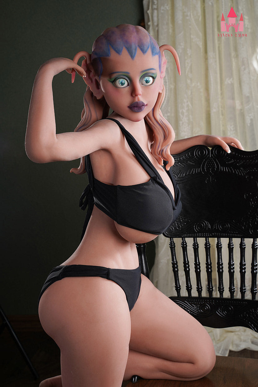 141cm/4ft7 Alien BBW Big Booty H-cup Thick TPE Sex Doll - A10 Dolls Castle Detail View | Platinum Silicone Companion | SexDolla
