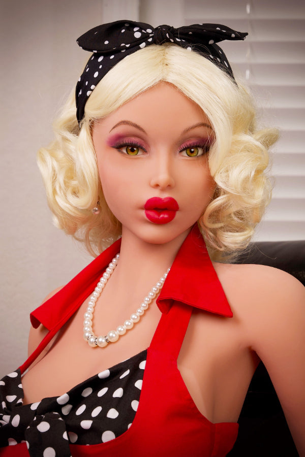 4ft11 / 150cm K-Cup Tan Skin STPE Blonde Sex Doll - Jessica Piper