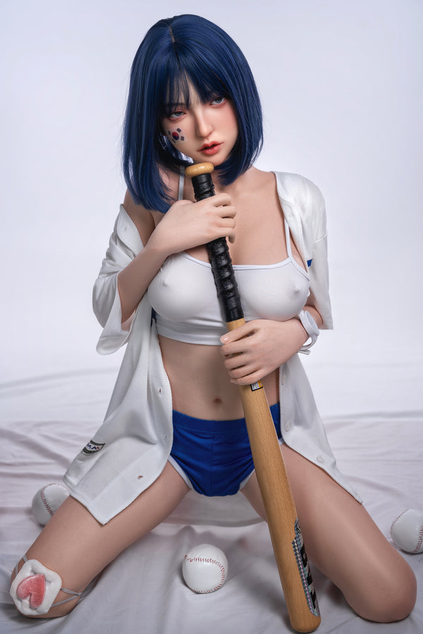 158cm/5ft2 D-cup Skinny Full Silicone Asian Sex Doll - #6-020 Orange