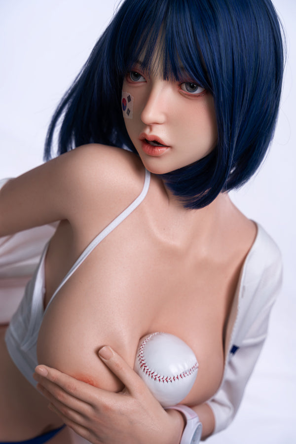 158cm/5ft2 D-cup Skinny Full Silicone Asian Sex Doll - #6-020 Orange