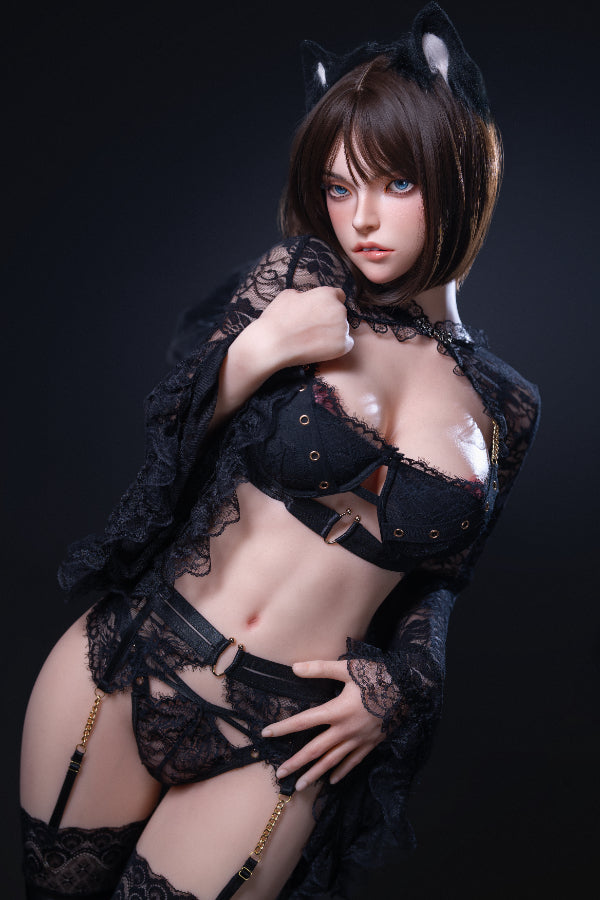 US In Stock - 158cm/5ft2 D-cup Full Silicone Sex Doll - T05 Fair Top Fire