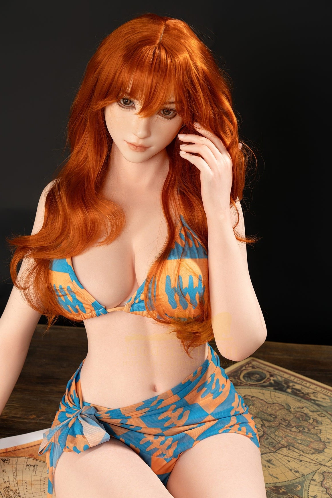 166cm 5ft5 D Cup Japanese One Piece Anime Nami Realistic Silicone Sex Doll S32 Kitty - Torso Irontech