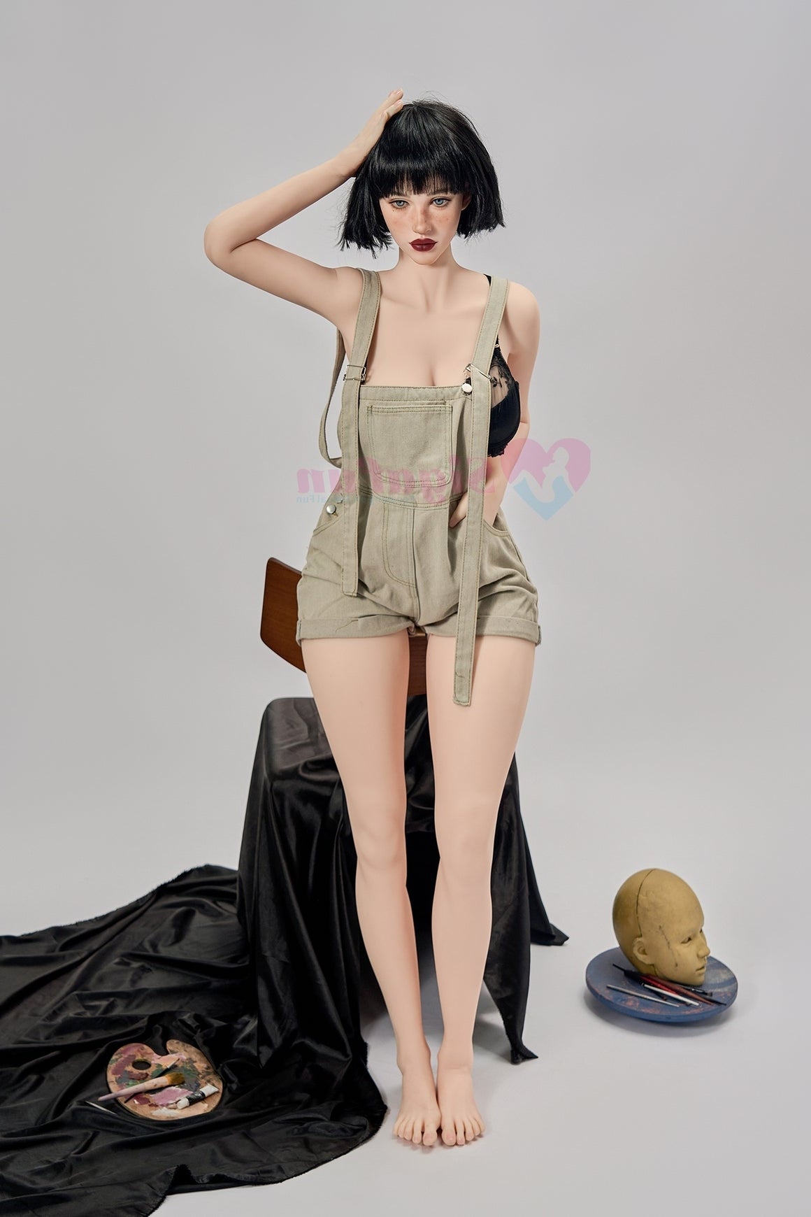 US In Stock - 164cm/5ft5 H-Cup Silicone Head Sex Doll SG2 - Cecily Nat Torso Sigafun