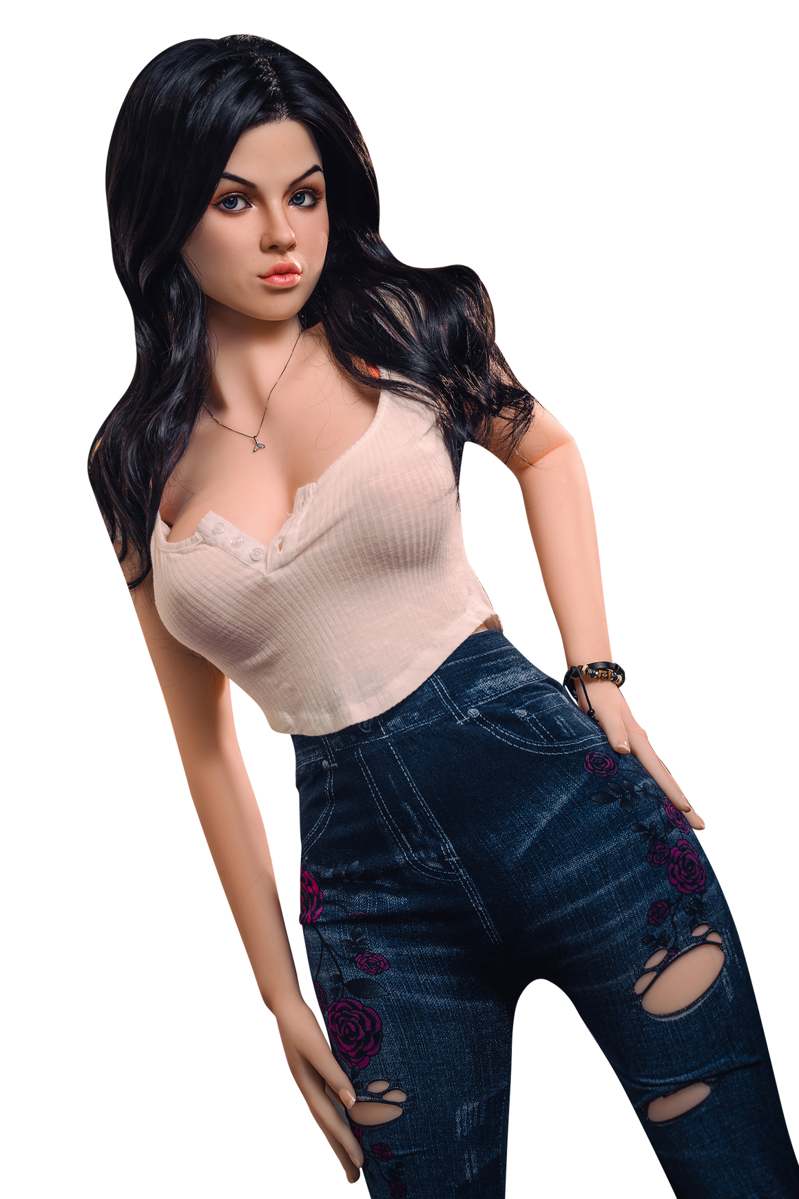 US In Stock - 160cm/5ft3 C-cup Medium Breast Silicone Head Sex Doll – Torso SY