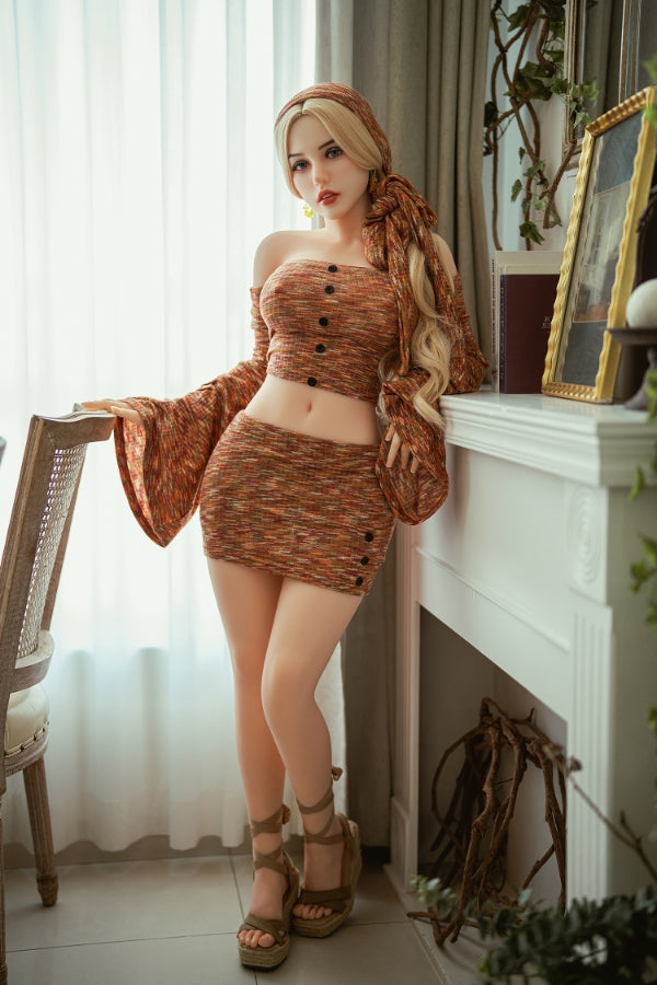 152cm/5ft C-cup Blonde Silicone Head Sex Doll – #319 SY