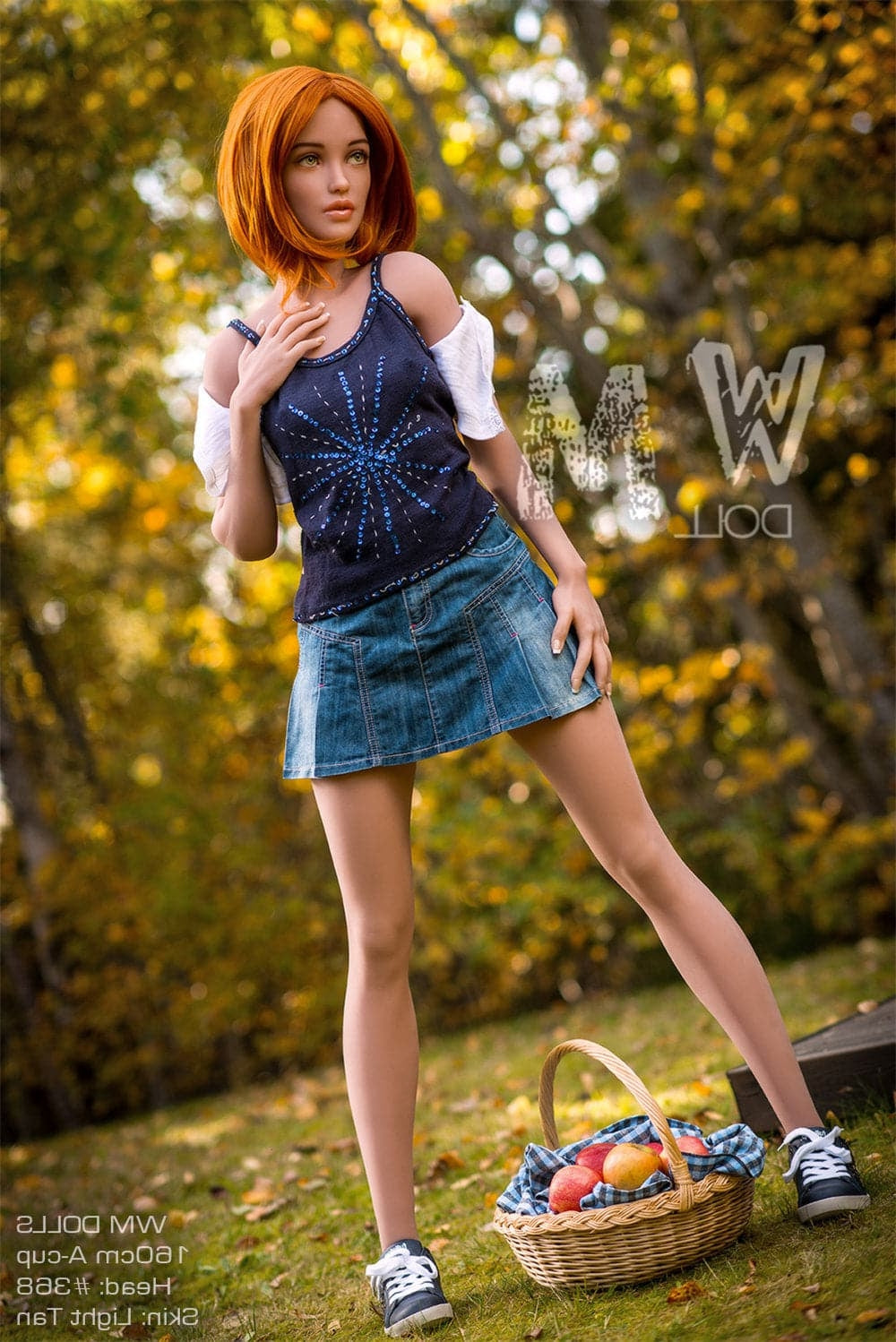 160cm/5ft3 A-Cup New Small Boobs TPE Sex Doll with #368 Head WM