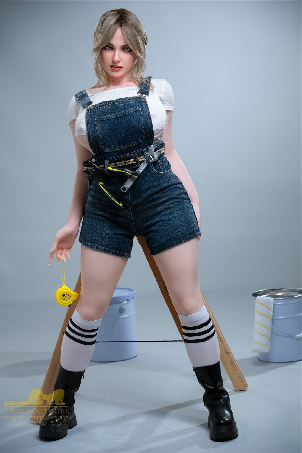 160cm/5ft3 I-cup Fat BBW Big Booty Boobs Silicone Sex Doll – S17 Luna Torso Irontech