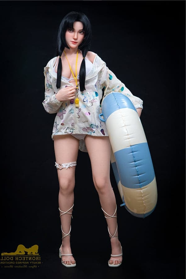 Us In Stock 166cm 5ft5 D Cup Japanese Bubble Butt New Realistic Silicone Sex Doll S32 Kitty - Torso Irontech