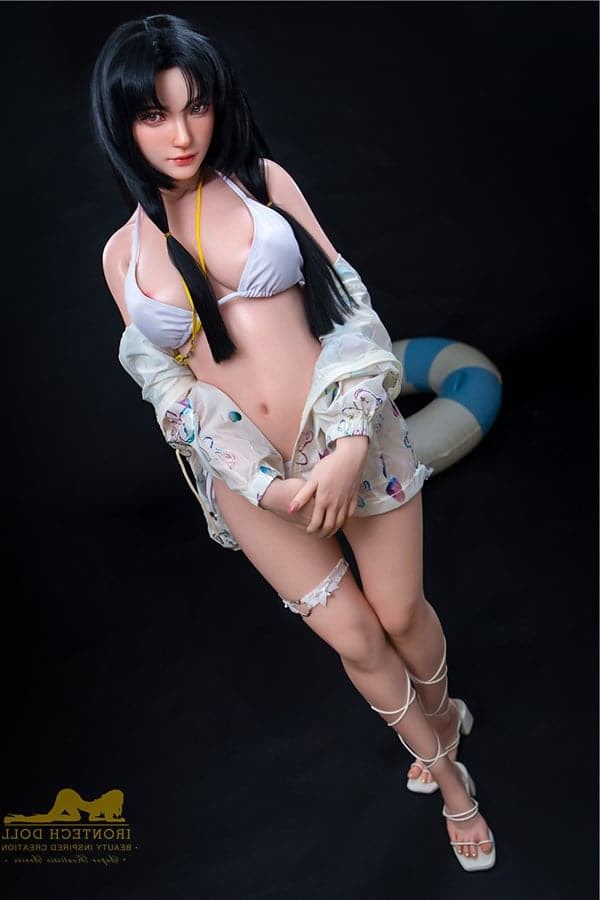 Us In Stock 166cm 5ft5 D Cup Japanese Bubble Butt New Realistic Silicone Sex Doll S32 Kitty - Torso Irontech