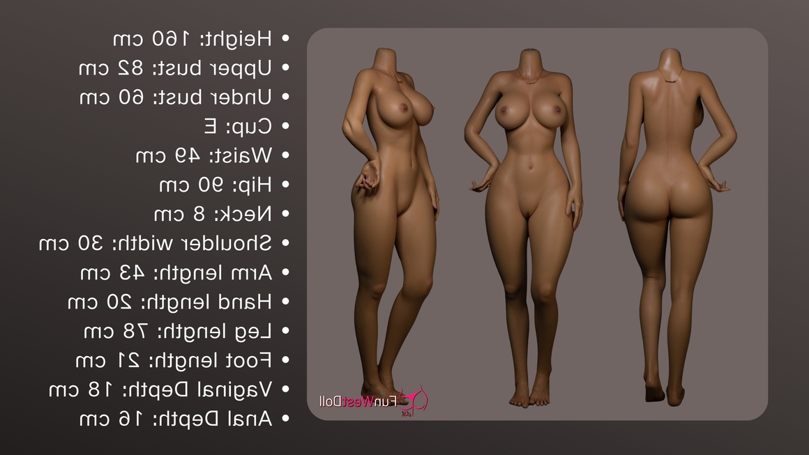 Us In Stock 160cm 5 4 E Cup Most Sexy Silicone Sex Doll With Big Boobs 027s Wheat Jasmine - E-cup Torso Funwest