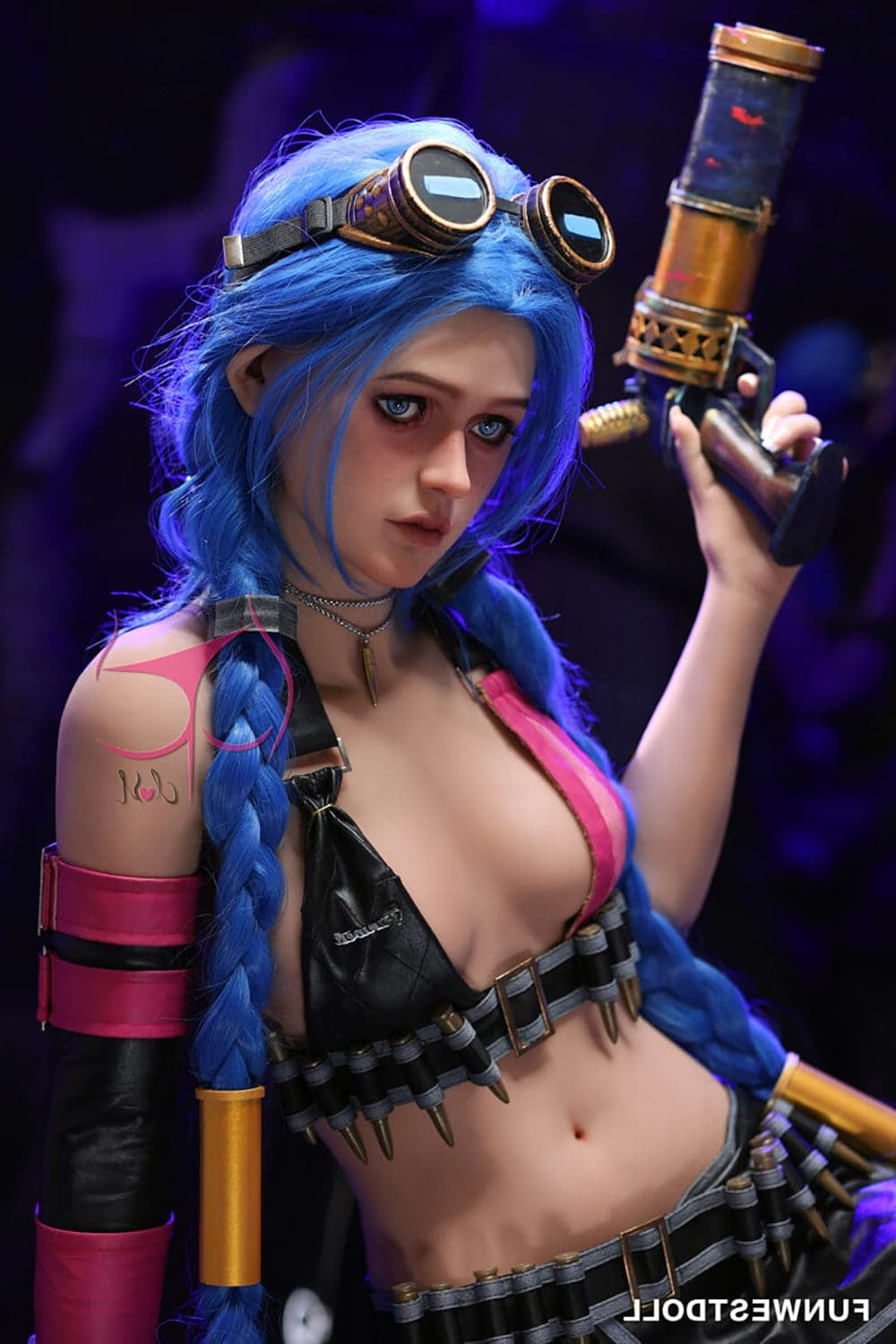 159cm/5ft3 A-Cup Skinny Cosplay Creampie TPE Sex Doll Funwest
