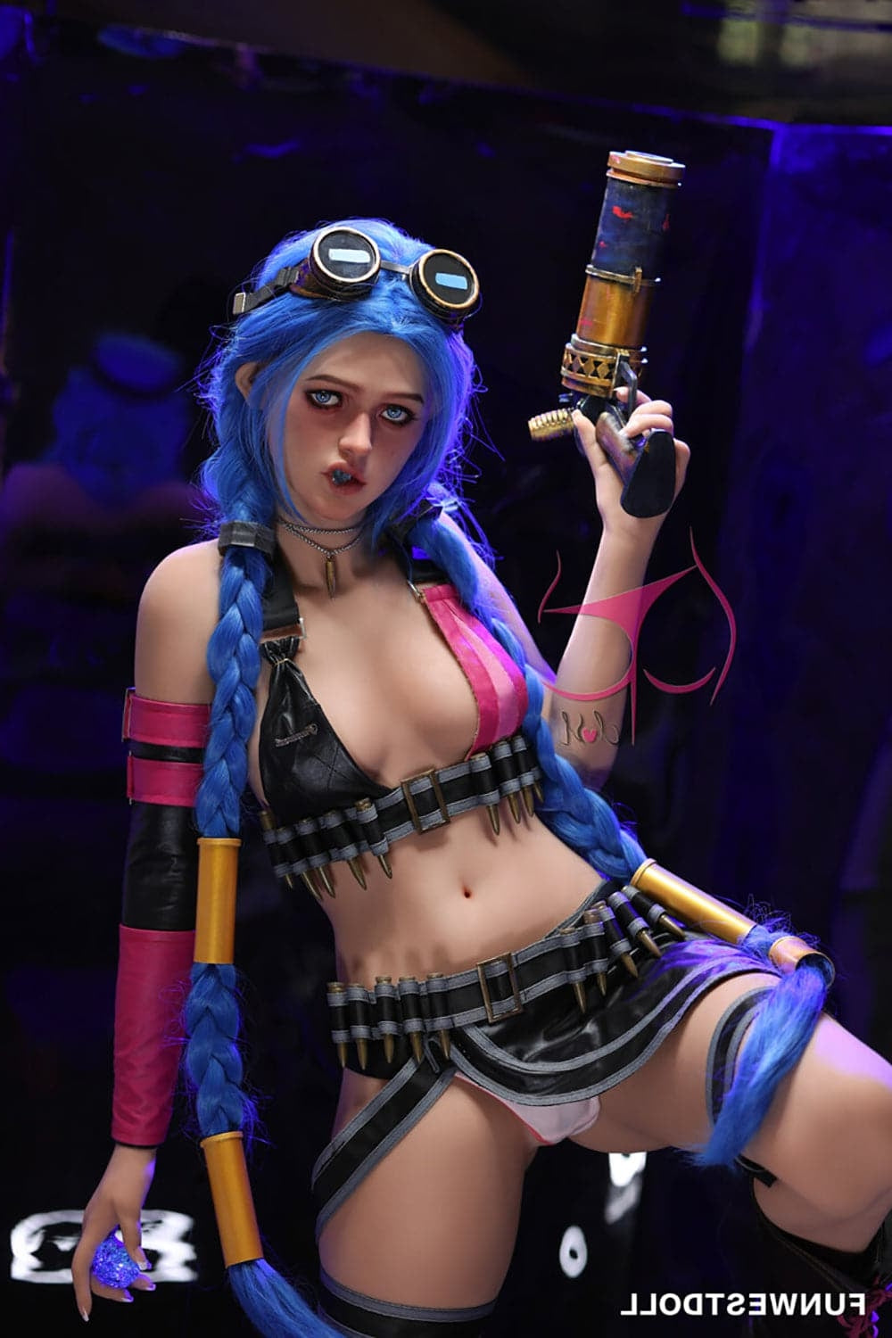 159cm/5ft3 A-Cup Skinny Cosplay Creampie TPE Sex Doll Funwest