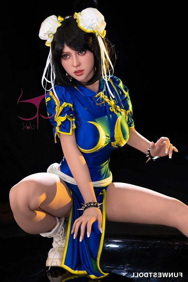 155cm/5ft1 F-cup Cosplay Street Fighter Chun-Li Anime Sex Doll - #032 Torso TPE Funwest