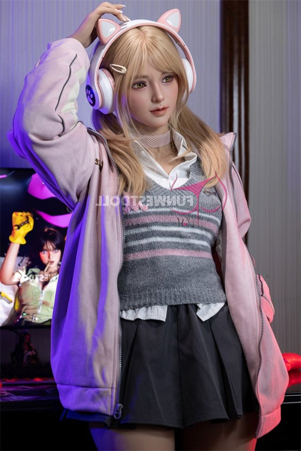 Eu In Stock 159cm 5ft3 A Cup American Cosplay Tpe Sex Doll 038 Natural Alice - A-cup Torso Funwest