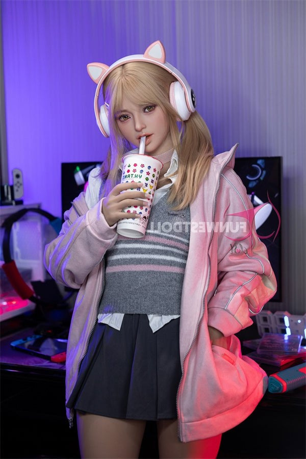 Eu In Stock 159cm 5ft3 A Cup American Cosplay Tpe Sex Doll 038 Natural Alice - A-cup Torso Funwest