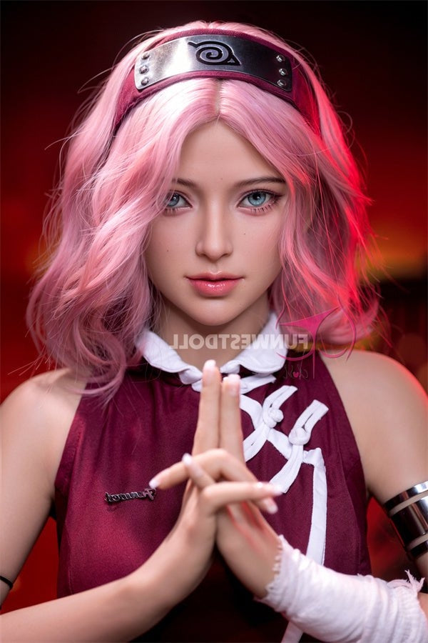 Eu In Stock 159cm 5ft3 A Cup Cosplay Naruto Sakura Haruno Sex Doll 038 Alice Copy - A-cup Torso TPE Funwest