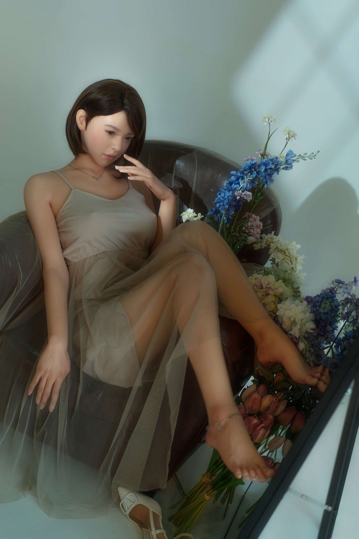 170cm/5ft7 C-Cup Asian Lifelike Silicone Sex Doll - GE124_1 Fair Zelex