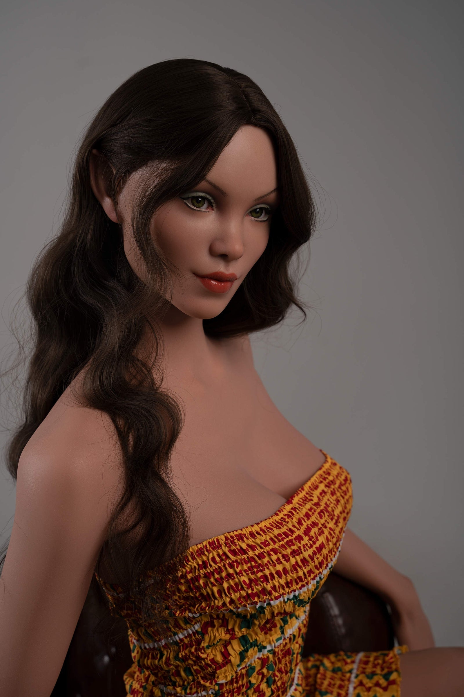170cm/5ft7 C-Cup Tall Latina Super Real Silicone Sex Doll - GE48_1 Tan Torso Zelex