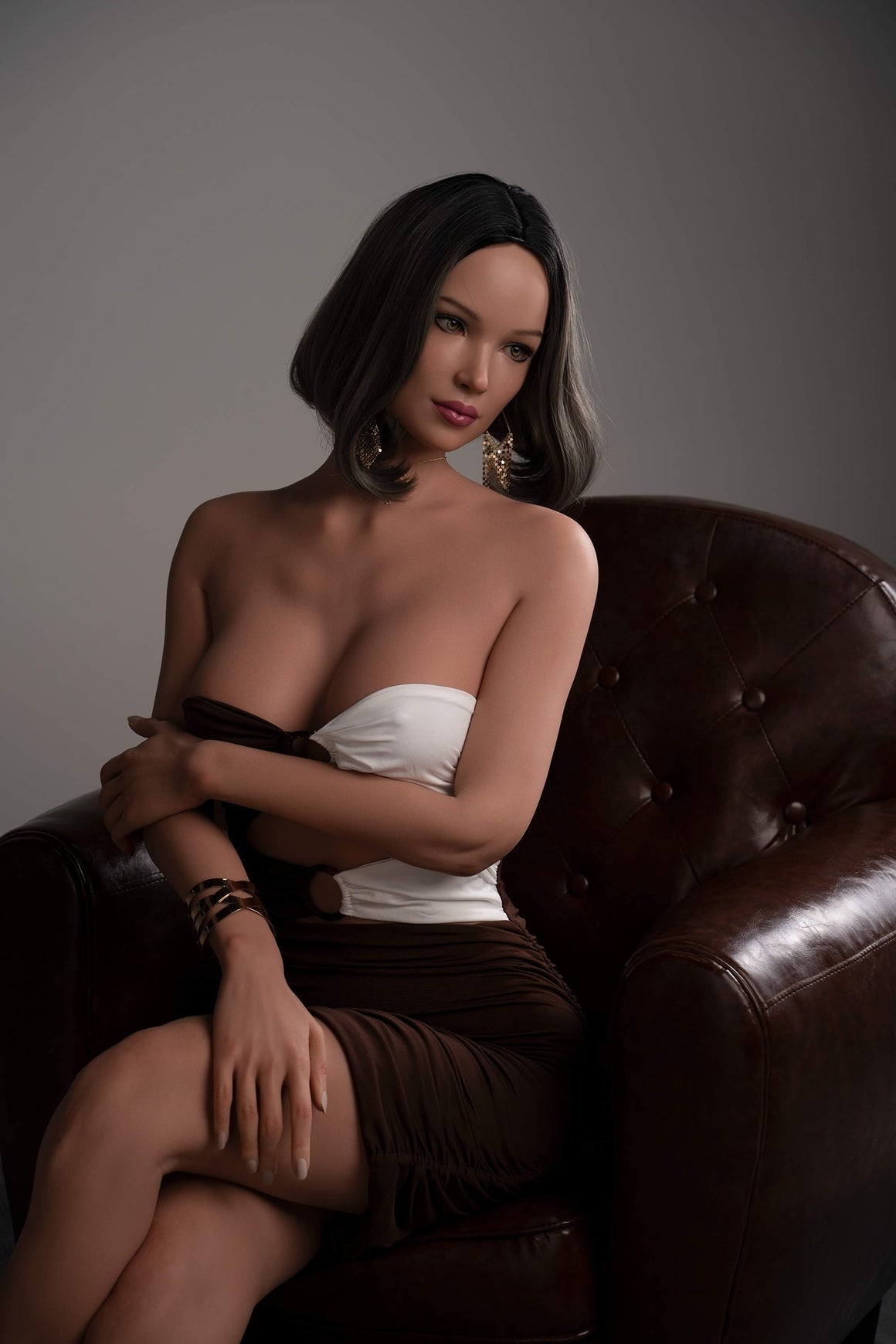 Zelex Inspiration Series 2 0 170cm 5ft7 C Cup Silicone Sex Doll Ge49_2tan - C-cup Torso