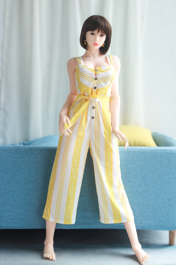 165cm/5ft5 F-Cup Skinny Big Boobs|Tits TPE Sex Doll with #19 Head 6ye
