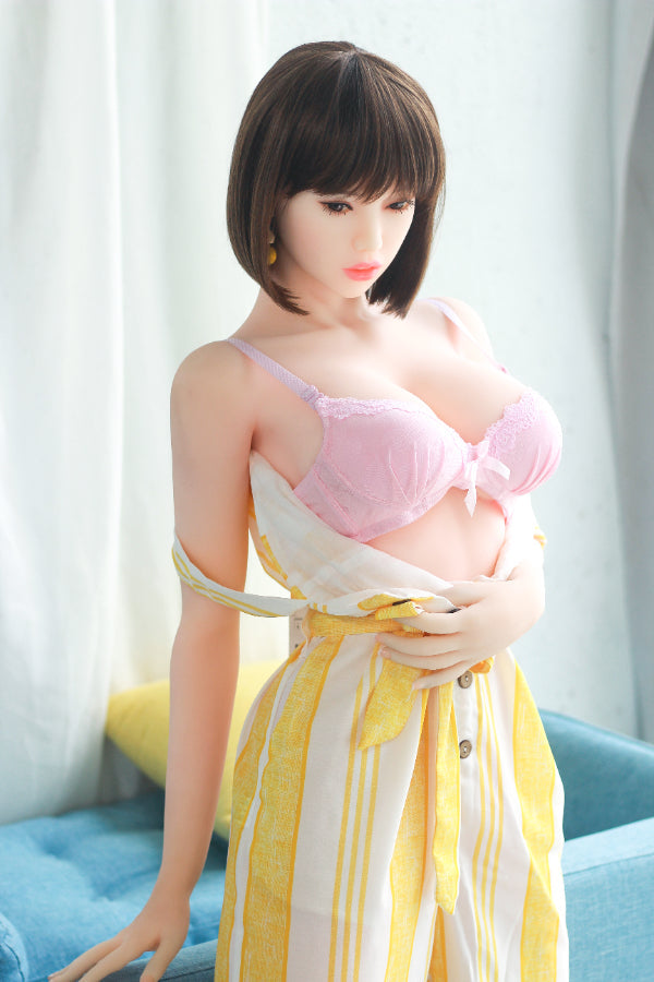 165cm/5ft5 F-Cup Skinny Big Boobs|Tits TPE Sex Doll with #19 Head 6ye