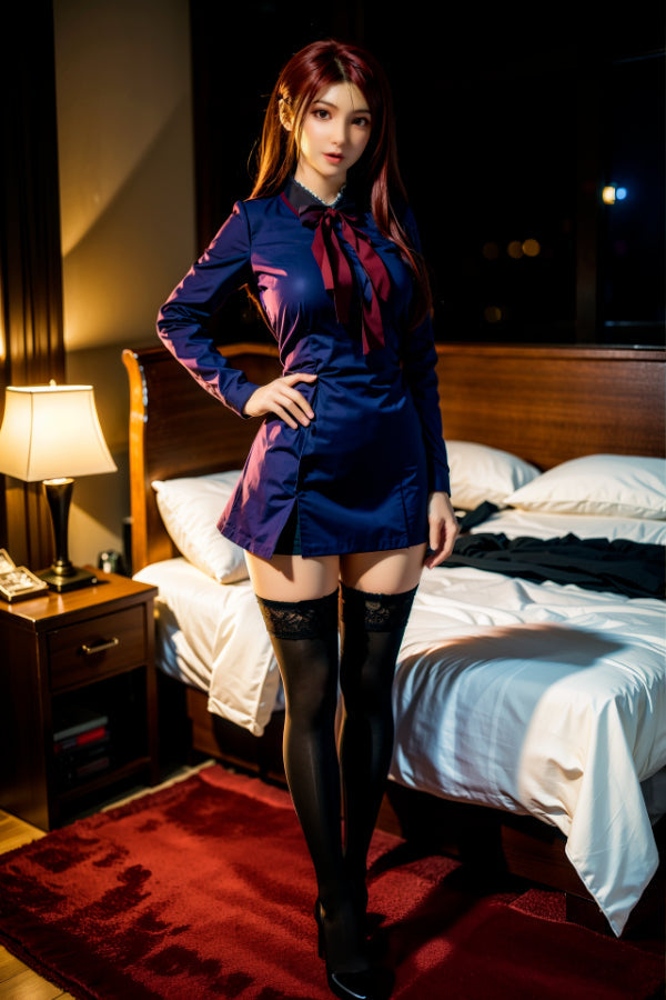 165cm/5ft5 D-cup Full Silicone Cute Asian Sex Doll - #543 Orange in