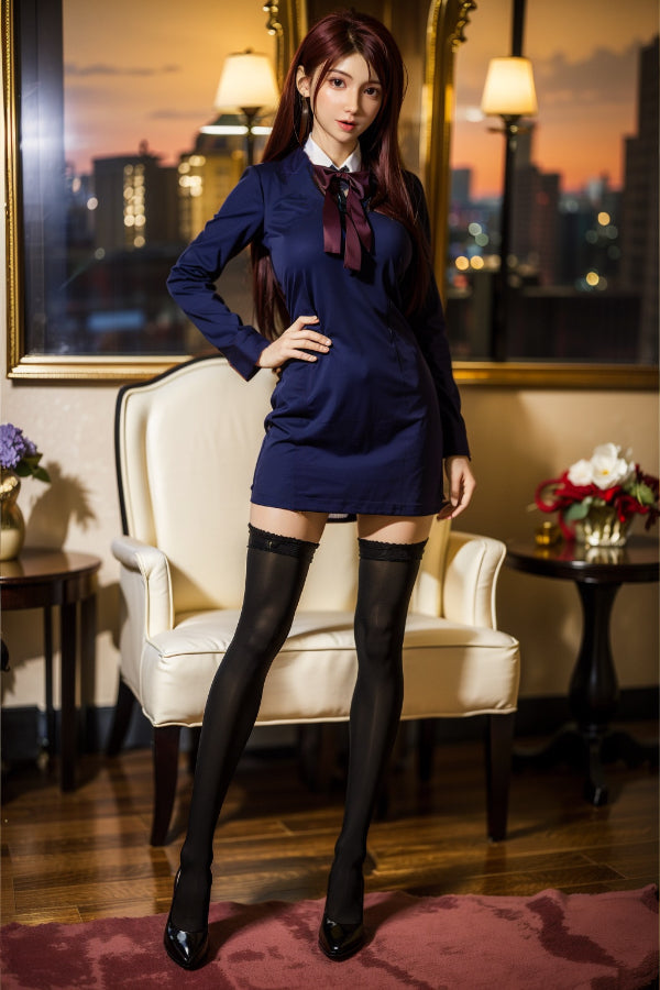 165cm/5ft5 D-cup Full Silicone Cute Asian Sex Doll - #543 Orange in