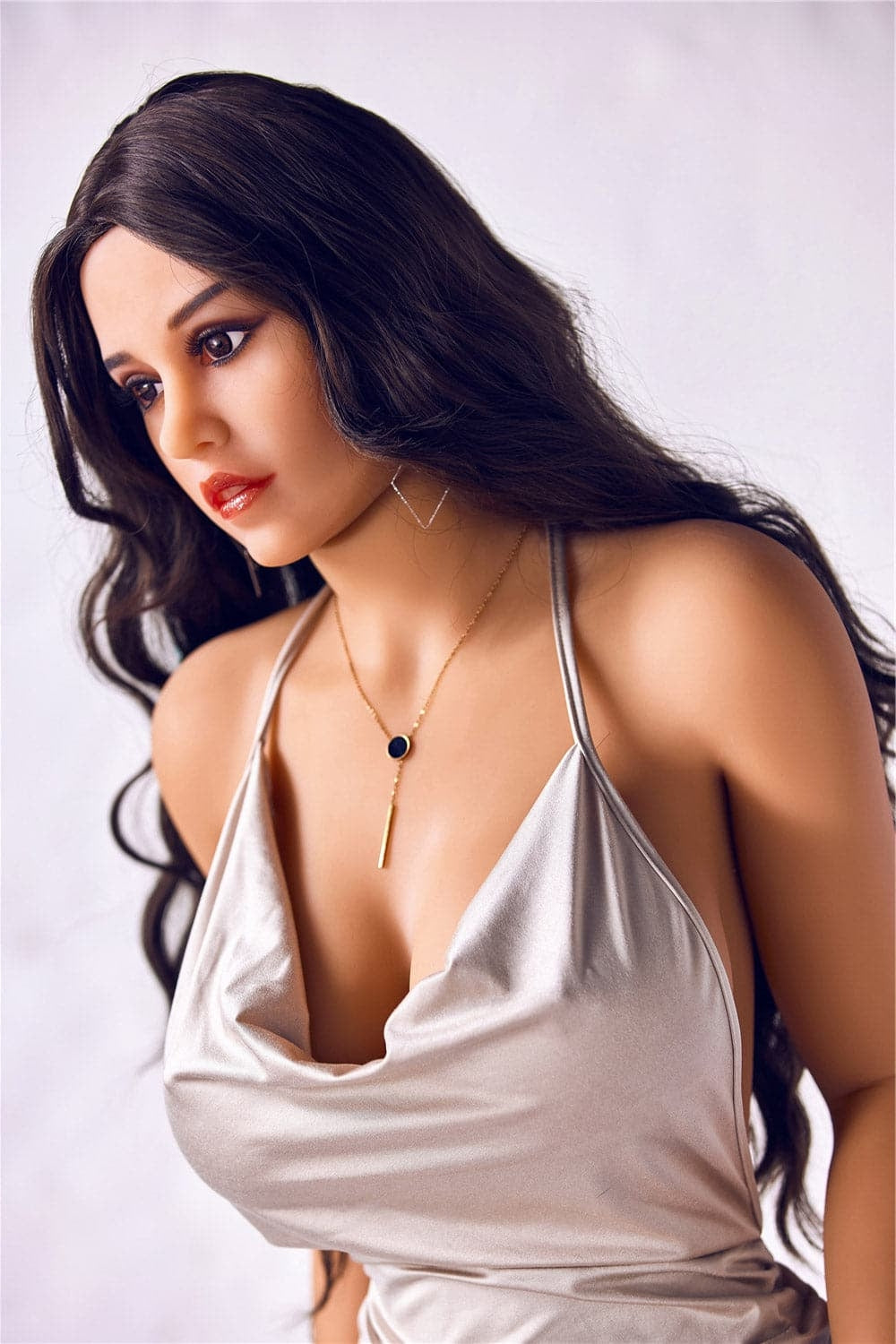 164cm/5ft5 F-Cup Black Hair Mature Sex Doll TPE Irontech