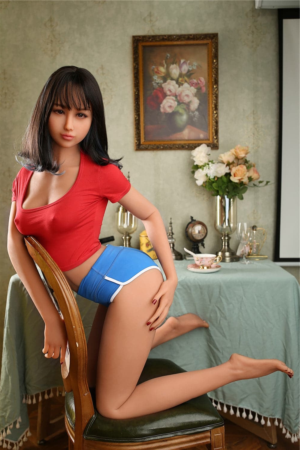 EU In Stock-168cm (5' 6") C-Cup Skinny Small Breasted Sex Doll Torso TPE Irontech
