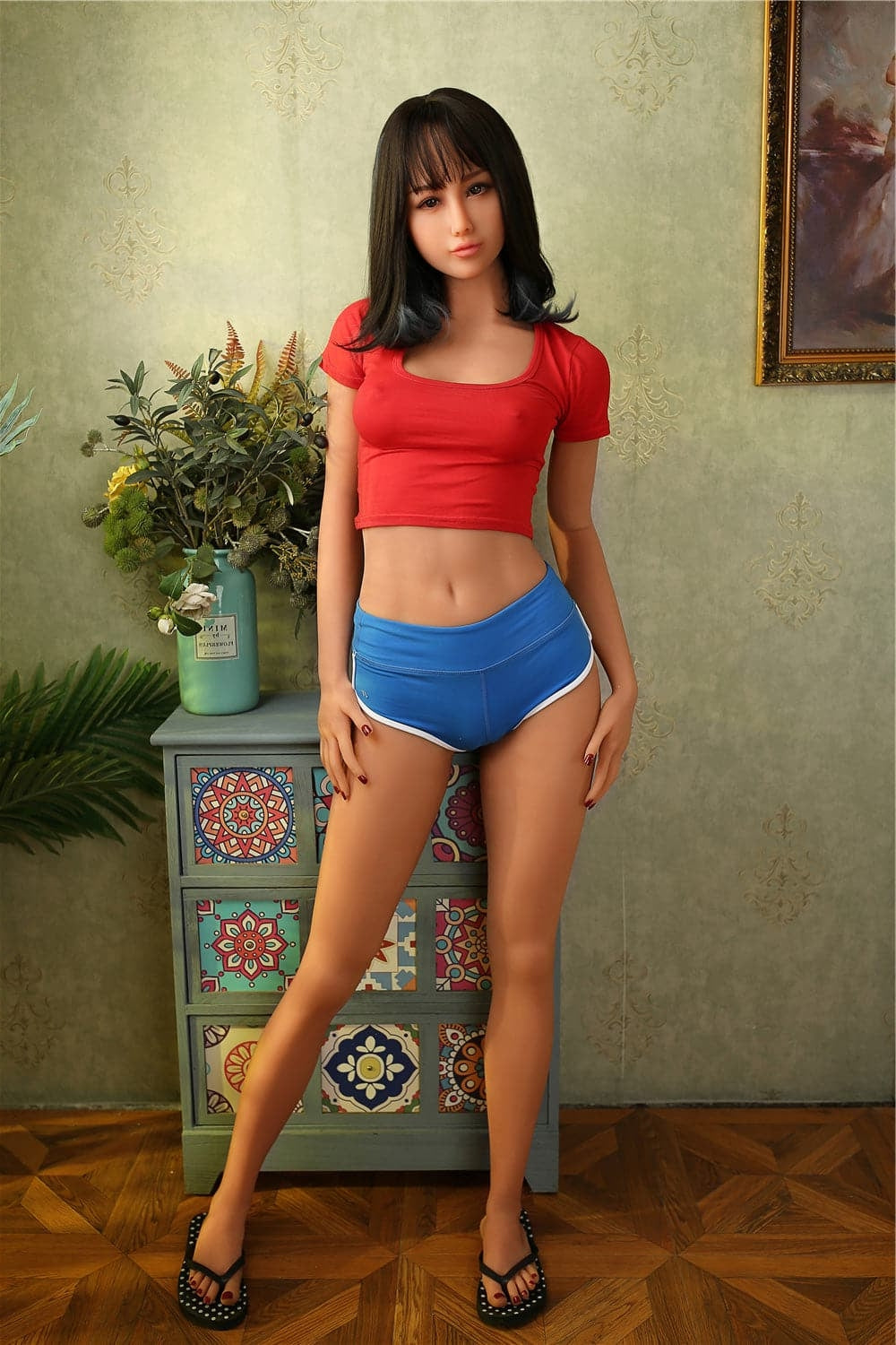 EU In Stock-168cm/5ft6 C-Cup Skinny Small Breasted Sex Doll TPE Irontech