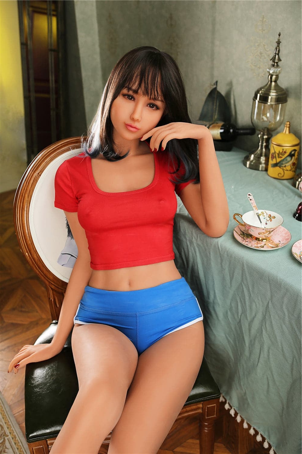 EU In Stock-168cm (5' 6") C-Cup Skinny Small Breasted Sex Doll Torso TPE Irontech