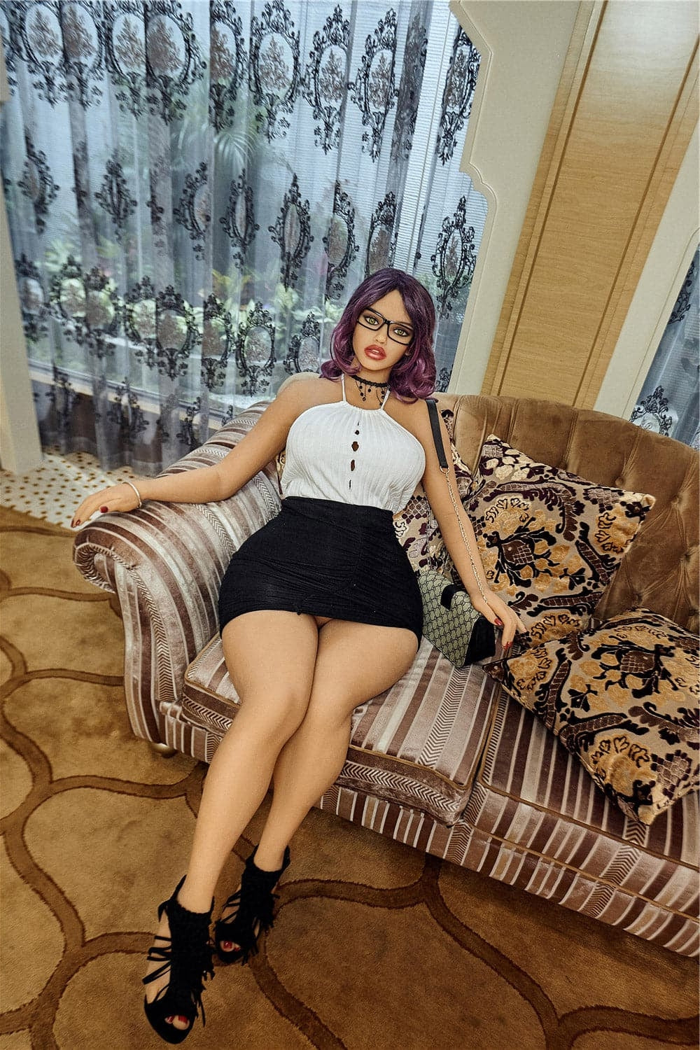 EU In Stock-156cm/5ft1 E-Cup Latina Big Tits TPE Sex Doll with #56 Hea Torso Irontech