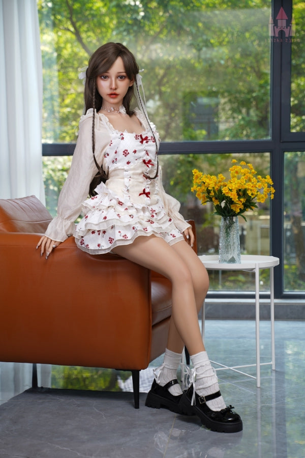 EU In Stock - 158cm/5ft2 B-cup Small Breast Silicone Sex Doll - #S21 Dolls Castle