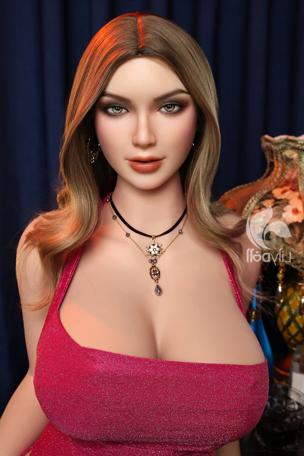 US In Stock - 157cm/5ft2 K-Cup BBW Hybrid Sex Doll Noa-B, Head LH037A- Torso Silicone & TPE Body Lily