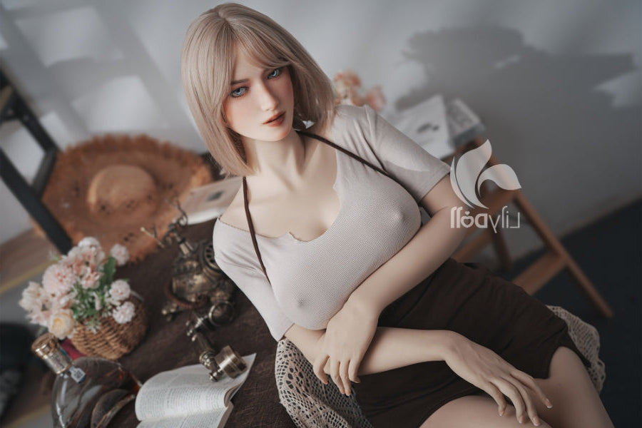 US In Stock - 168cm/5ft6 F-Cup Hybrid Sex Doll - Selene-B, Head LH033A Torso Silicone & TPE Body Lily